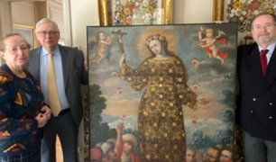 Ministerio de Cultura recuperó importante pintura colonial que fue llevada a Francia