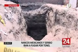 Panamericana TV recorre túnel por donde iban a escapar narcotraficantes de penal Castro Castro