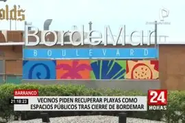 Barranco: Vecinos piden recuperar playas como espacios públicos tras cierre de locales en "Bordemar"