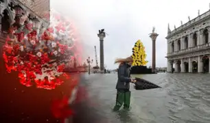 Venecia queda inundada por temporal de lluvias