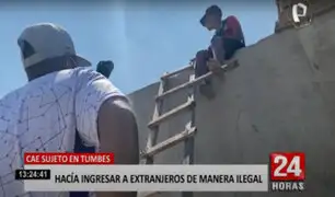 Sujeto usaba una escalera para hacer ingresar a extranjeros ilegales al país