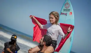 ¡Orgullo nacional! niña piurana ganó II Campeonato Sudamericano de Surf Infantil