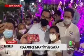 Martín Vizcarra reapareció en Tarapoto para realizar actividades proselitistas