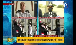 El Perú hace historia: por primera vez dos mujeres reciben Espadas de Honor