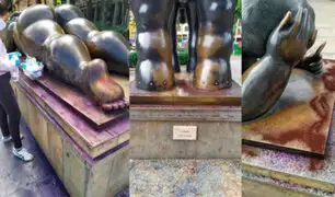 Indignación en Colombia: nueve esculturas de Fernando Botero fueron vandalizadas