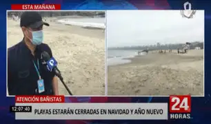 ¡Atención! playas de Lima estarán cerradas en fiestas de Navidad y Año Nuevo