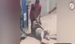 Áncash: sujeto fue grabado masacrando a golpes a su pareja en plena calle