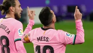 ¿Nuevo rey? Messi batió récord de Pelé al marcar en victoria ante Valladolid