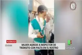 Huánuco: Mujer golpea a inspector de tránsito por intervenir a motociclista