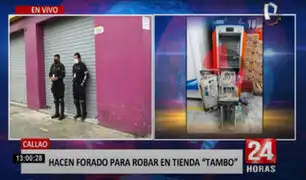 Callao: delincuentes hacen forado en tienda para robar cajero automático