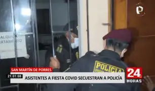 Secuestran a policía tras intervenir fiesta Covid en San Martín de Porres