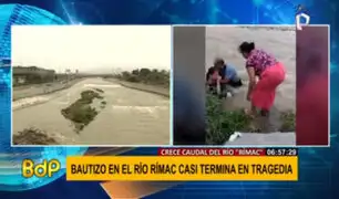 Río Rímac: dos personas que participaban en bautizo casi se ahogan