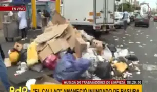 Callao: calles se llenan de basura por paro de trabajadores de Eslimp