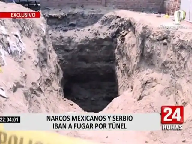 Panamericana TV recorre túnel por donde iban a escapar narcotraficantes de penal Castro Castro