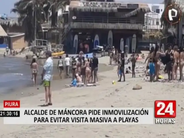 Alcalde de Máncora solicita inmovilización social para evitar visita masiva a playas
