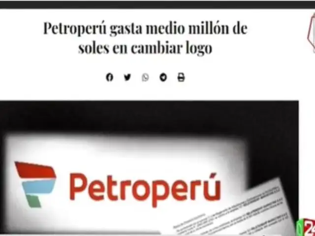 Petroperú responde por gasto de medio millón de soles para cambiar su identidad visual