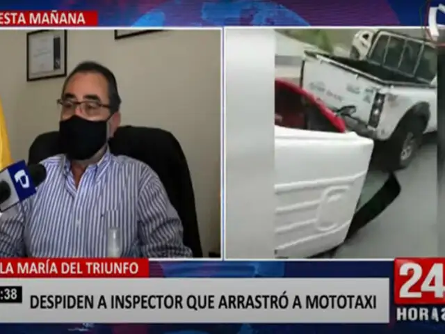 Alcalde de VMT se compromete a reparar mototaxi destruido por mal fiscalizador