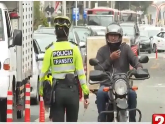 Jesús María: Motociclistas fueron multados con 358 soles por invadir ciclovías