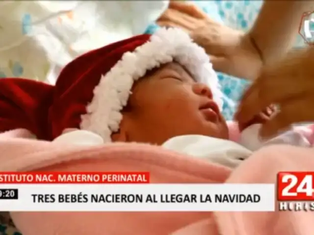 Tres bebés nacieron al llegar la Navidad en Perú