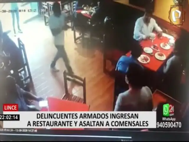 Lince: Policía de civil ayuda a capturar a ladrón que asaltó restaurante