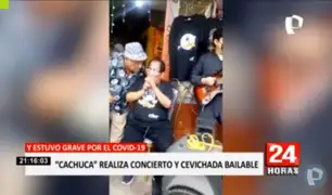 El Agustino: Cachucha brindó concierto en la puerta de su casa sin respetar protocolos sanitarios