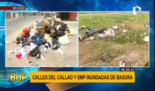 Calles del Callao y San Martín de Porres se encuentran inundadas de basura