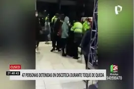 Cusco: PNP intervino a 47 personas en una discoteca durante toque de queda