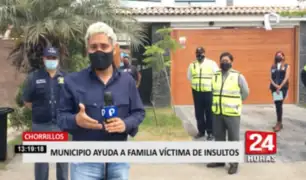 Municipio de Chorrillos ayuda a familia víctima de insultos