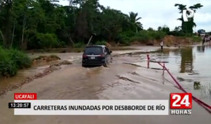 Ucayali: desborde de rio inundó carretera Curimaná–Neshuya