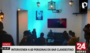 Cusco: autoridades intervinieron a más de 60 personas en un bar