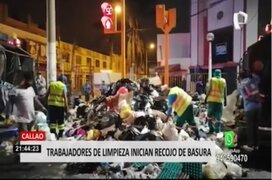 Callao: trabajadores de Eslimp iniciaron recojo de basura tras acuerdo con municipio