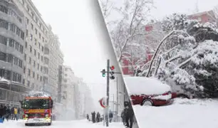 España: la mayor nevada en medio siglo paraliza Madrid