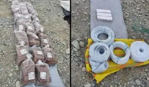 Arequipa: incautan 260 sacos con oro no procesado y explosivos durante operativos