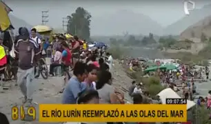 Manchay: decenas de personas se aglomeran en río Lurín ante restricciones en uso de playas