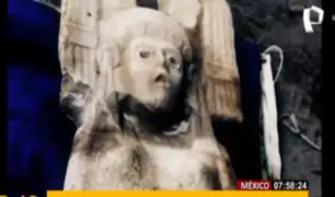 México: hallan estatua femenina prehispánica de dos metros