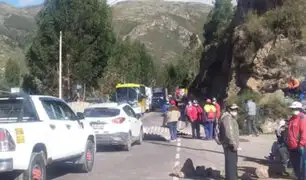 Bloquean vía Cusco-Arequipa exigiendo mayor presupuesto para la provincia de Canchis