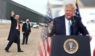 Donald Trump visita el muro fronterizo de EEUU – México