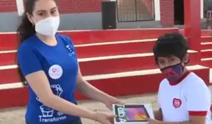 Chorrillos: entregan más de mil tablets a niños de colegios Fe y Alegría