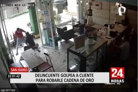 San Isidro: delincuente ingresa a cafetería para robar cadena de oro a cliente