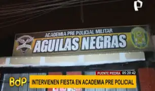 Puente Piedra: clausuran academia policial tras intervenir a más de 15 personas en fiesta