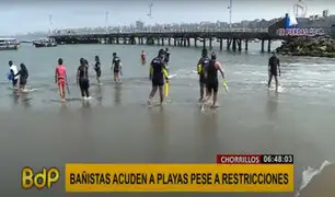 Chorrillos: bañistas desobedecen normas y acuden a las playas