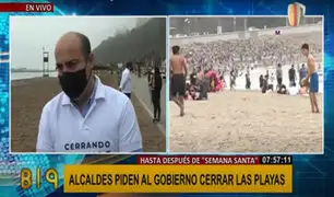 Alcaldes de Lima y Callao solicitan cierre de playas hasta después de Semana Santa