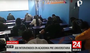 Ayacucho: academia preuniversitaria realizaba clases pese a restricciones por la pandemia