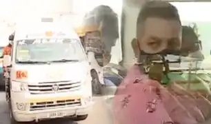 Los Olivos: muchos pasajeros no usan el protector facial en transporte público