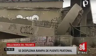 VMT: Línea 1 del Metro de Lima se pronuncia sobre caída de puente peatonal