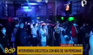 Santa Anita: intervienen discoteca clandestina con más de 100 personas