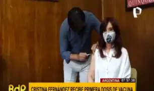 Argentina: Cristina Kirchner se inmuniza con vacuna Sputnik V