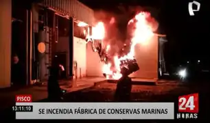 Paracas: incendio consume fábrica de conservas marinas