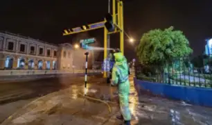 Municipalidad de Lima desinfectó los alrededores de tres hospitales