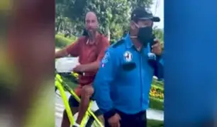 Miraflores: ciclista sin mascarilla no fue sancionado por la municipalidad
